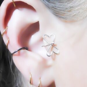 925 SS Butterfly ear cuff
